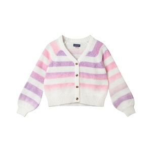 Andy & Evan Girls  Striped Ombre Cardigan, Brown